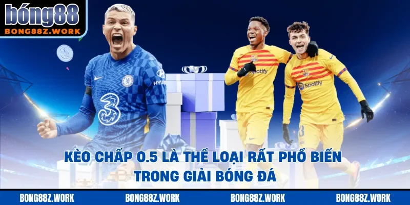 Kèo chấp 0.5 là thể loại rất phổ biến trong giải bóng đá