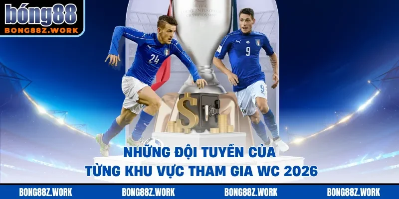 Những đội tuyển của từng khu vực tham gia WC 2026